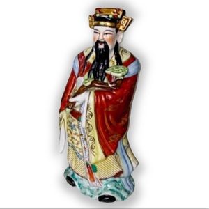 chinese magi Lu Xing Prosperity star god statue large 14”